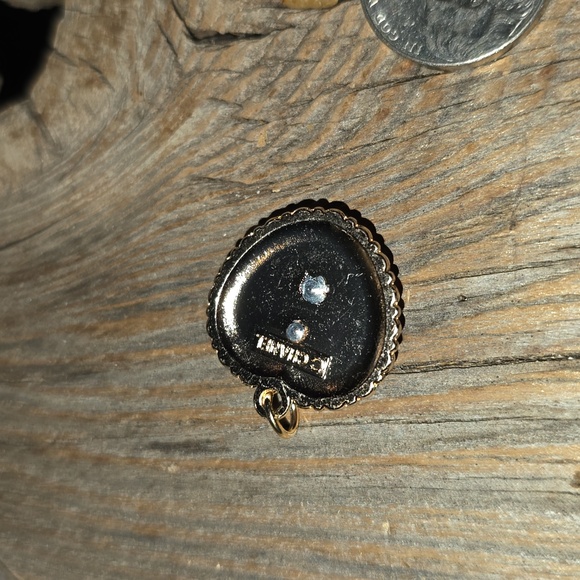 Euc chanel charm pull white heart pink gems - Picture 4 of 4